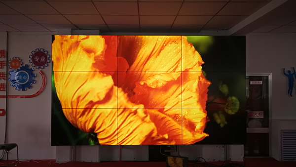 银川某科技企业采用爱普乐55寸液晶拼接屏
